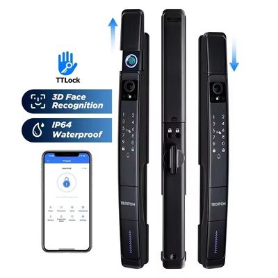 Tuya Smart Door Lock com tela à prova d'água WIFI impressão digital 3D reconhecimento facial