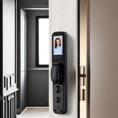 Fechaduras de porta externas inteligentes com impressão digital/senha/cartão Capacidade de 100 cartão de desbloqueio