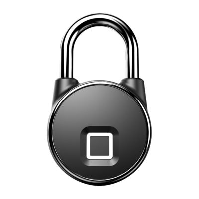Garage Zinc Alloy Security Smart Lock com interface USB e reconhecimento de impressões digitais