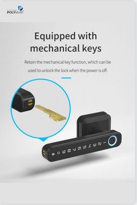 Wi-Fi Conectado Bluetooth Entrada Bloqueio Mão para Modern Simplicity estilo fechadura de porta