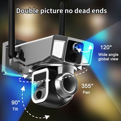 Câmera de segurança sem fio de 4MP com design à prova d'água e codificação de vídeo H.265