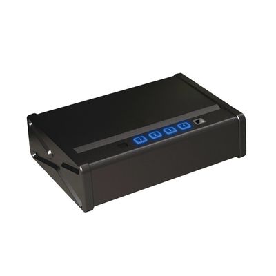 Mini Safe Digital Heavy Duty Fingerprint Code Key Desbloquear Arma de Dinheiro Safe para Apoio de Cabeça de Carro