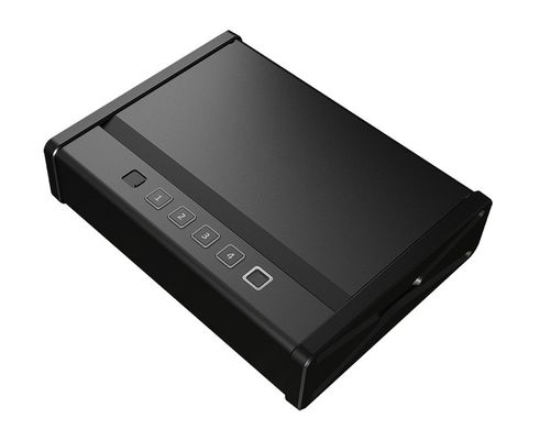 Mini Safe Digital Heavy Duty Fingerprint Code Key Desbloquear Arma de Dinheiro Safe para Apoio de Cabeça de Carro