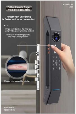 Fechadura de porta de hotel com reconhecimento facial 3D desbloqueio remoto e controle de APP totalmente automático