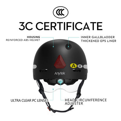 capacete de ciclismo inteligente com câmera de gravação de 8 horas bom e ABS Shell EPS Interior Liner
