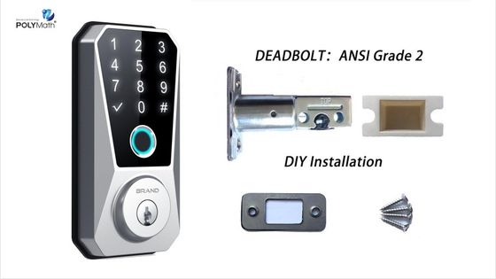 Fechadura de fecho de fechadura de liga de zinco Wifi para porta de madeira