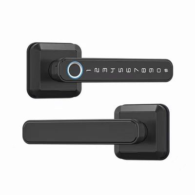 Impressão digital de porta de madeira Senha fechadura inteligente Desbloqueio rápido Código digital Conectividade WiFi