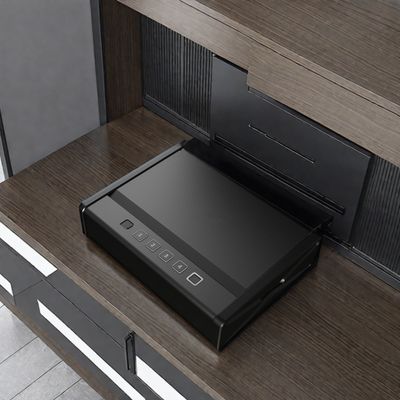 Caixa de segurança de impressões digitais biométricas sem chave para casa e escritório Espessura da porta 2,5 mm