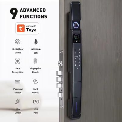 Proteja sua casa com TUYA Smart Door Lock 3D Face Recognition e armazenamento de cartão de memória