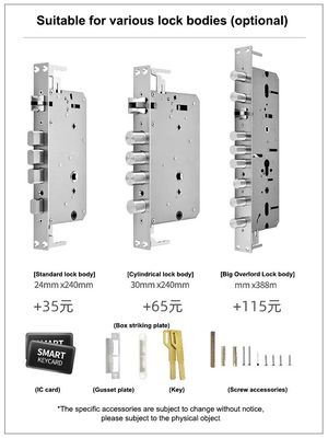 Tech Style Steel Door Smart Wi-Fi Doorlock com Senha Finger Vein e Controle APP