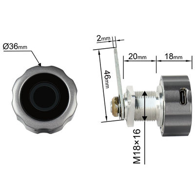 Cam Lock competitivo Tuya Smart Cabinet com impressão digital de chave