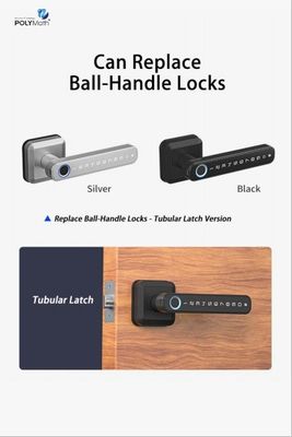 Tipo-C fonte de alimentação WiFi Bluetooth Smart Home Lock com impressão digital segurança sem chave