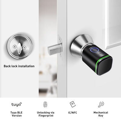 Fornecimento de energia tipo-C Impressão digital inteligente Bloqueio de porta de cilindro Impermeável e Euro Standard