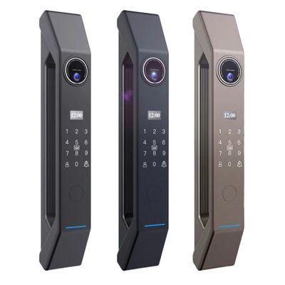 Bloqueio de porta de metal inteligente de 100 capacidades com chave de desbloqueio e impressão digital/senha/cartão