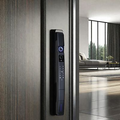 Experiência de Segurança Avançada TUYA Smart Door Lock com reconhecimento facial 3D e câmera