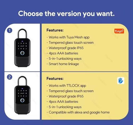 Aplicativo de porta de madeira Desbloquear IP65 à prova d'água WiFi Smart Door Lock com impressão digital TUYA TT