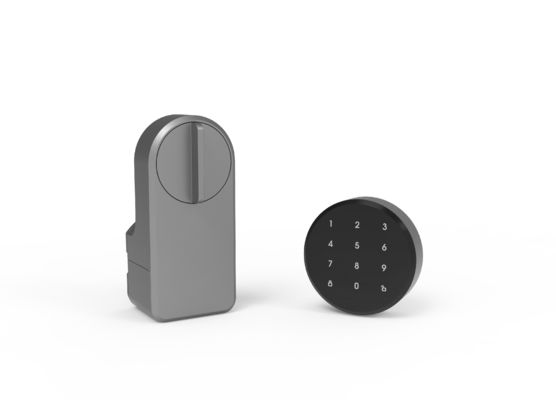 Aplicação Tuya de liga de zinco Wifi senha sem fio fechadura de porta azul inteligente para 95% de portas
