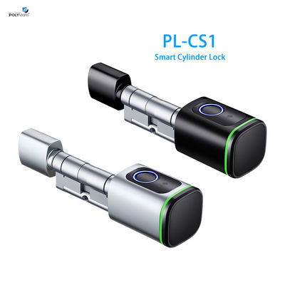Polymath Silver Smart Door Lock Keyless Impressão digital e IC Card Dimensão de controle