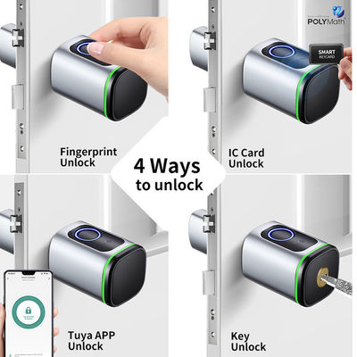 Porta de aço Tuya Digital App Cards Password Smart Cylinder Lock com armazenamento de cartão de memória