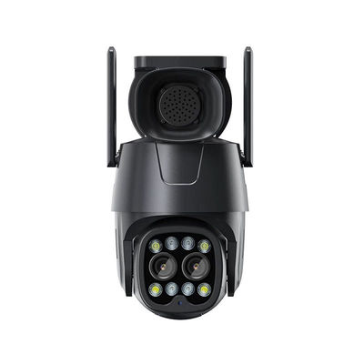 2.8 8mm Dual Lens PTZ IP Camera com Hybrid Zoom Human Detection e Audio Capability