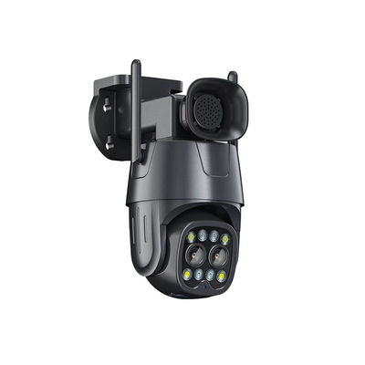 2.8 8mm Dual Lens PTZ IP Camera com Hybrid Zoom Human Detection e Audio Capability