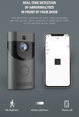 1080P Resolução Rede Wifi Intercom Smart Tuya Camara sem fio Sinal de porta para vidro de madeira