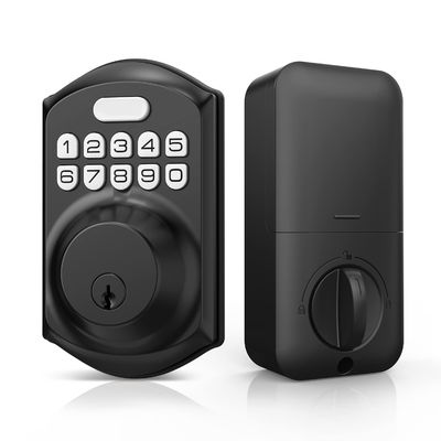 Entrada sem chave Impressão digital Bloqueio de porta Tuya Cartão de memória inteligente Opção de armazenamento de dados Cinza