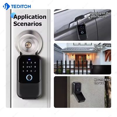 Leitor de impressões digitais Conectividade Wi-Fi Fechadura para casa Hotéis Apartamentos Escritório Preto