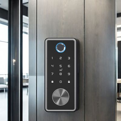 Porta de aço Wifi digital à frente à prova d'água, sem chave, fechadura de chave inteligente com aplicação Tuya