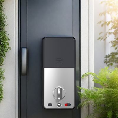 Porta de aço Wifi digital à frente à prova d'água, sem chave, fechadura de chave inteligente com aplicação Tuya
