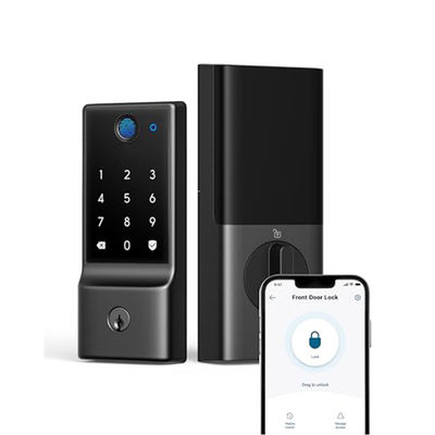 Venda sem chave fechadura de porta de vidro com reconhecimento Wifi e desbloqueio de impressões digitais