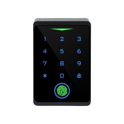 Controlador de acesso de entrada de porta de teclado RFID inteligente com impressão digital e Wiegand