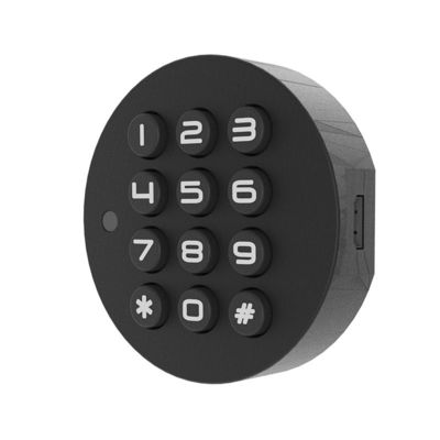 Desbloqueio digital USB Mini Localização de gabinete de impressão digital para portas de vidro e madeira Forma redonda