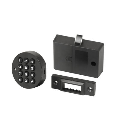 Desbloqueio digital USB Mini Localização de gabinete de impressão digital para portas de vidro e madeira Forma redonda