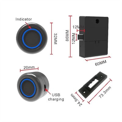 Mini Electr fechaduras inteligentes sem chave para porta de madeira e vidro gabinete tecnologia avançada