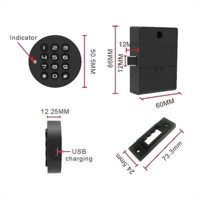 A última fechadura do armário guarda-roupa Biométrica impressão digital Smart Lock com desbloqueio automático