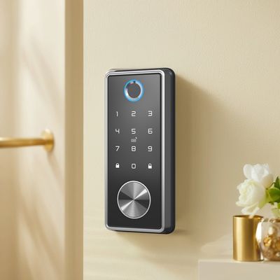 Fechadura de porta inteligente sem chave digital com reconhecimento de impressões digitais e BLE WIFI