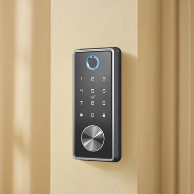 Smart WiFi impressão digital fechadura de porta para madeira de alumínio e aço portas opção de cartão de memória