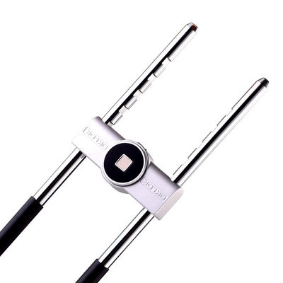 Fechadura de porta de impressão digital de porta de vidro inteligente com recarga Micro USB e material de liga de zinco