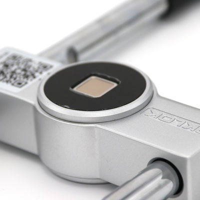 Fechadura de porta de impressão digital de porta de vidro inteligente com recarga Micro USB e material de liga de zinco