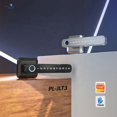 Estilo de liga de zinco impressão digital fechadura de porta com Tuya Wifi App desbloquear método impressão digital