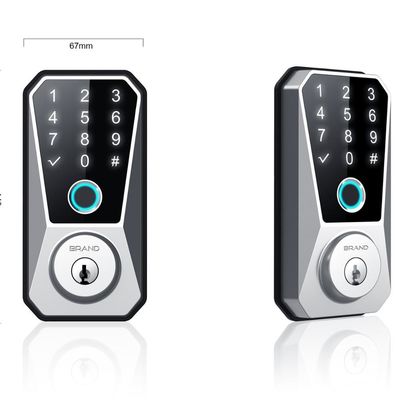 Método de desbloqueio Código de cartão chave impressão digital fechadura de porta WiFi conectado mais quente para apartamentos