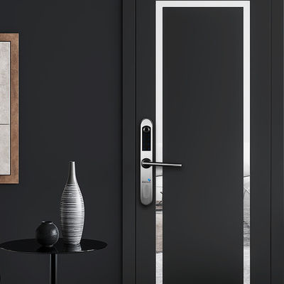 Bloqueio de porta digital biométrico à prova d'água inteligente e seguro com alarme