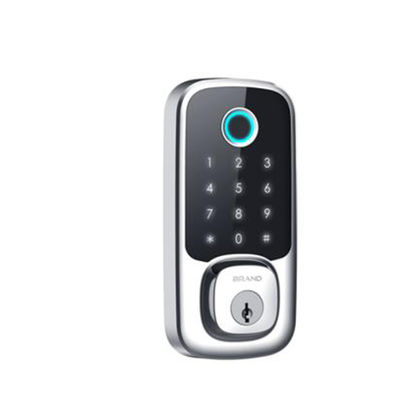Fechadura de porta exterior de impressão digital com chave de segurança inteligente e funcionalidade de cartão de memória