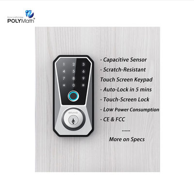 Porta de aço inoxidável Smart Deadbolt Lock Wifi Digital Front Keyless para casa Tuya App