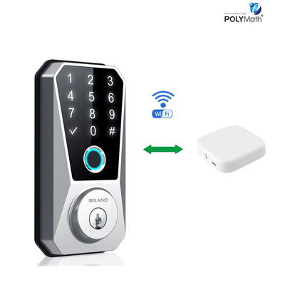 Fechadura inteligente de liga de zinco personalizável Competitiva para fechadura de porta com impressão digital habilitada para Wifi