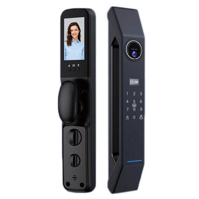 Armazenamento de dados na nuvem Entrada sem chave fechadura de porta inteligente para portas de madeira e aço inoxidável