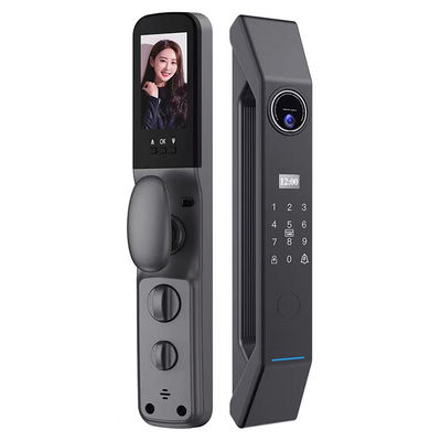 Armazenamento de dados na nuvem Entrada sem chave fechadura de porta inteligente para portas de madeira e aço inoxidável