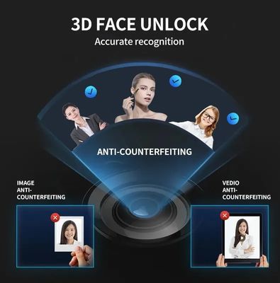 Smart Tuya Wifi reconhecimento facial 3D impressão digital de impressão digital fechadura de porta inteligente para porta de aço