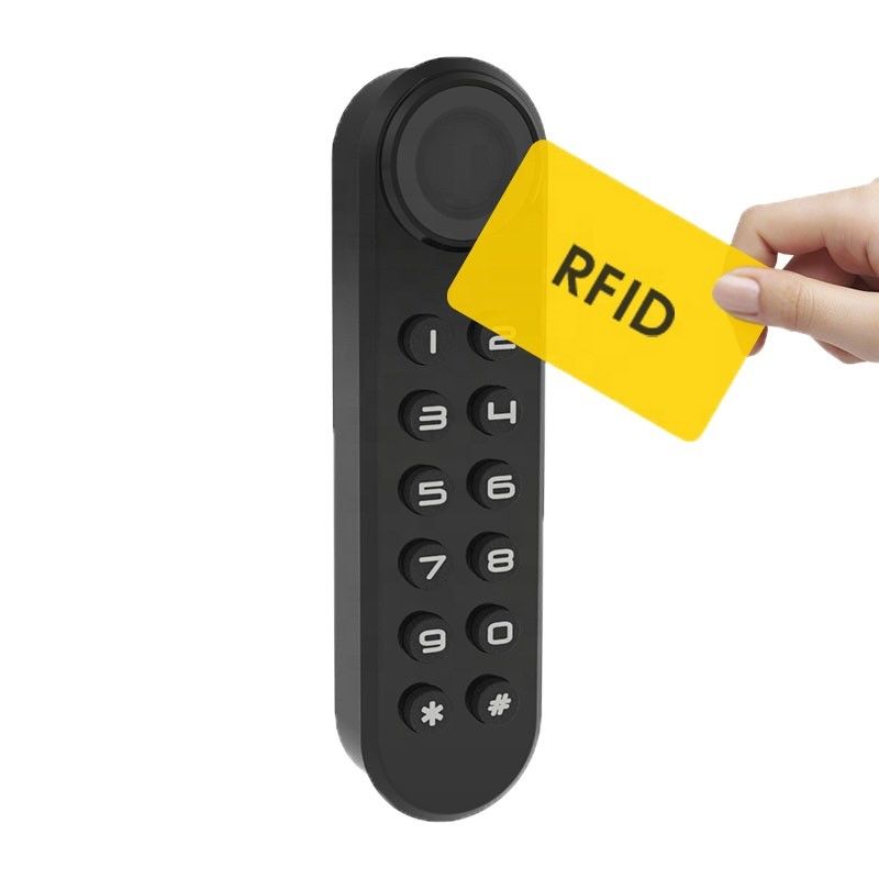 Porta de vidro teclado eletrônico fechadura de armário fechado com código senha e USB desbloquear maneira